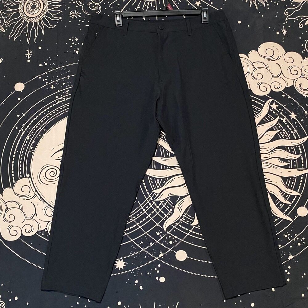 Marc New York by Andrew Marc Golf Pant Men's 40x29 Black Straight Performance